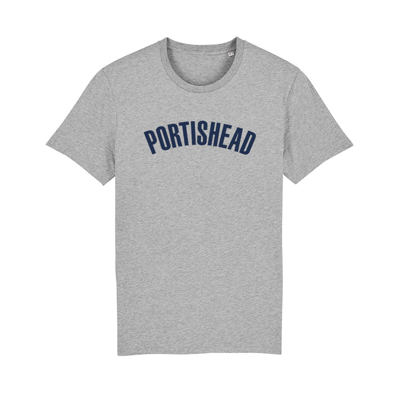 PORTISHEAD FILLED IN LOGO GREY T-SHIRT POD | Portishead UK